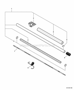 Main_Pipe_Assembly_Driveshaft Diagram and Parts List for 99944200532  Echo Pole Saw