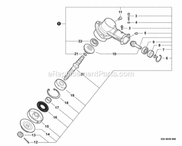 Gear_Case Diagram and Parts List for 99944200600  Echo Brush Cutter