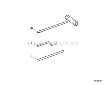 Tools Diagram and Parts List for 99944200600  Echo Brush Cutter
