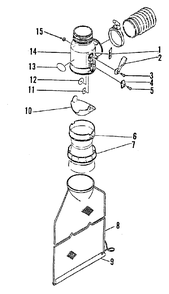 Vacuum Attachment Pbav-400 Diagram and Parts List for PB-400E (Type 1E)(001001 - 509500) Echo Leaf Blower / Vacuum