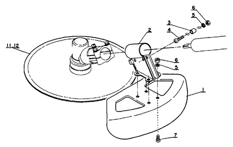 Cutter, Shield Diagram and Parts List for SRM-202 DA Version Echo Trimmer