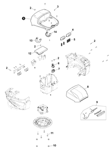 Part Location Diagram of YH470001030 Echo Key