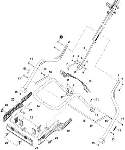 Frame - Lower Diagram and Parts List for RB-85W N31100001001 - N31100999999 Echo Spreader
