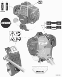 Page L Diagram and Parts List for BRD-280 S70812001001 - S70812999999 Echo Edger