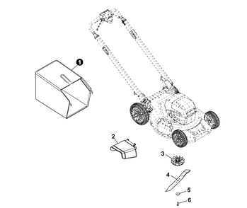Part Location Diagram of 99988806000 Echo 56v Mower Blade