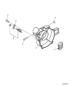 Clutch, Fan Case, Ignition Switch Diagram and Parts List for GT-201 06001001 - 06999999 Echo Trimmer