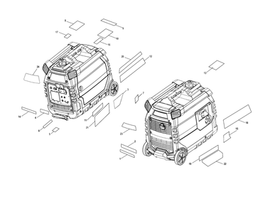 Figure F Diagram and Parts List for EGI-2300 (Revision 02)(090930357)(2020-03) Echo Generator