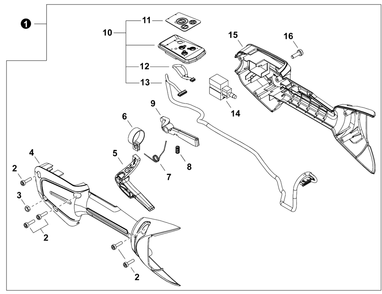 Part Location Diagram of C130001160 Echo Wire Harness - Trigger