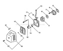 Part Location Diagram of 13001606232 Echo Gasket