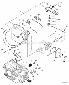 Part Location Diagram of V450000080 Echo Spring