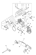 Part Location Diagram of 16A0CD3757C Echo Guide Bar - 16