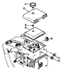 Page A Diagram and Parts List for CS-302S 17501 - 30500 Echo Chainsaw