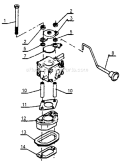 Page K Diagram and Parts List for CS-302S After S/N 64671 Echo Chainsaw