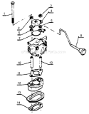 Page K Diagram and Parts List for CS-302S Before S/N 17500 Echo Chainsaw