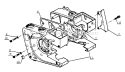 Part Location Diagram of 10020013330 Echo Crankcase Set