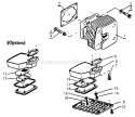 Part Location Diagram of 14586503930 Echo Spacer