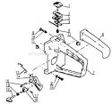 Part Location Diagram of 17801110130 Echo Throttle Connecting Rod