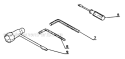 Part Location Diagram of A605000100 Echo Hex Key - 4Mm
