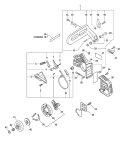 Part Location Diagram of C032000063 Echo Chain Brake Asy