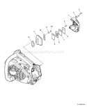 Page E Diagram and Parts List for CS-330MX4 C07213001001 - C07213999999 Echo Chainsaw
