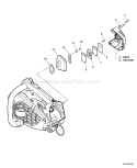 Page E Diagram and Parts List for CS-330T C04212001001 - C04212999999 Echo Chainsaw