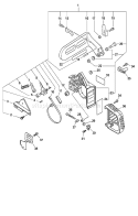 Page B Diagram and Parts List for CS-340 03001001 - 03999999 Echo Chainsaw