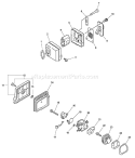 Part Location Diagram of P021004590 Echo Insulator Reed Valve Kit