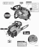 Page M Diagram and Parts List for CS-341 04001001 - 04999999 Echo Chainsaw