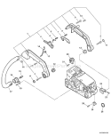 Page M Diagram and Parts List for CS-341 02001001 - 02999999 Echo Chainsaw