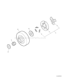 Page C Diagram and Parts List for CS-341 C08511001001 - C08511999999 Echo Chainsaw
