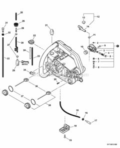 Part Location Diagram of V471003790 Echo Pipe, Fuel - Spiral
