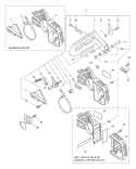 Page B Diagram and Parts List for CS-3450 Type 1E -After S/N 001001 Echo Chainsaw