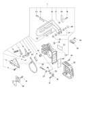 Page B Diagram and Parts List for CS-345 03001001 - 03999999 Echo Chainsaw