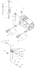 Page E Diagram and Parts List for CS-346 02006474 - 02999999 Echo Chainsaw