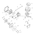 Part Location Diagram of 13040538332 Echo Cap- Air Filter