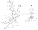 Air Cleaner Carburetor Muffler Diagram and Parts List for CS-350TES  Echo Chainsaw