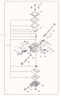 Page D Diagram and Parts List for CS-352  Echo Chainsaw