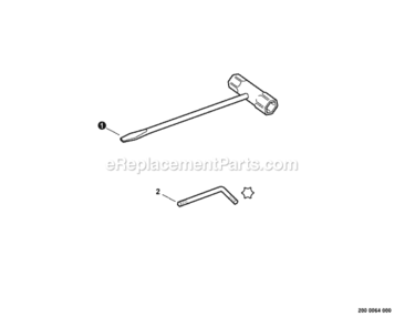 Tools Diagram and Parts List for CS-355T C23512001001 - C23512999999 Echo Chainsaw