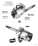 Page L Diagram and Parts List for CS-360T C08711001001 - C08711999999 Echo Chainsaw