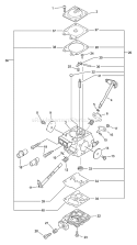 Page A Diagram and Parts List for CS-360T 10002727 - 10999999 Echo Chainsaw