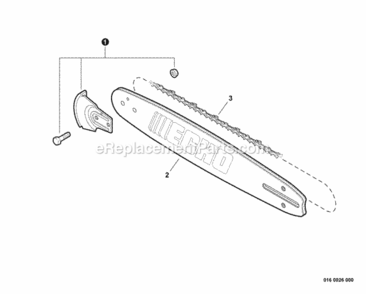 Standard_Guide_Bar_Saw_Chain_Kick_Guard Diagram and Parts List for CS-370F C27512001001 - C27512999999 Echo Chainsaw
