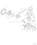 Page J Diagram and Parts List for CS-370 10002001 - 10999999 Echo Chainsaw