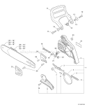 Page C Diagram and Parts List for CS-370 10002001 - 10999999 Echo Chainsaw