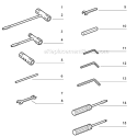 Part Location Diagram of 89541010630 Echo Wrench/Screwdriver - 17X19Mm