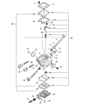 Carburetor Wt-820 Diagram and Parts List for CS-400 C09212001001 - C09212999999 Echo Chainsaw