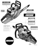 Page J Diagram and Parts List for CS-400 C10013001001 - C10013999999 Echo Chainsaw