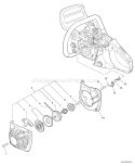Part Location Diagram of A051000982 Echo Chainsaw Starter Assembly