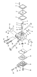 Page A Diagram and Parts List for CS-4400 Type 1E -001001 - 101000 Echo Chainsaw