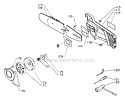 Clutch/Cutting Attachment/Tools Diagram and Parts List for CS-440EVL  Echo Chainsaw