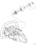 Page D Diagram and Parts List for CS-440 10001001 - 10999999 Echo Chainsaw